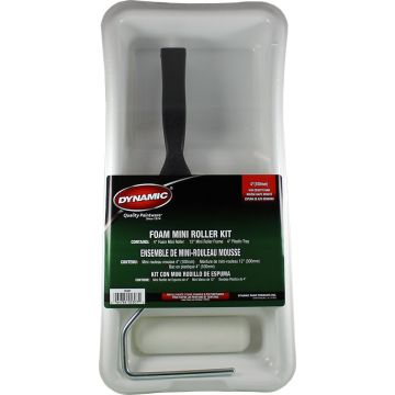 Dynamic 4" (100mm) Foam Mini Roller Tray Kit