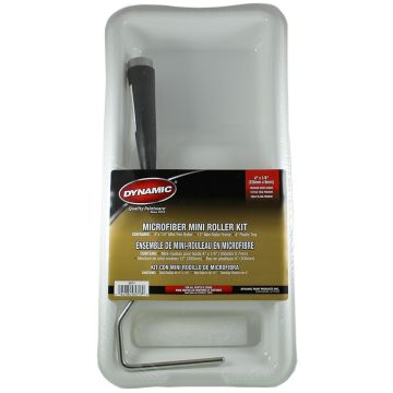 Dynamic 4" x 1/4" (100mm x 6mm) Nap Microfibre Mini Roller Kit