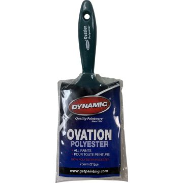 Dynamic 3" (75mm) Ovation Flat Polyester Paint Brush