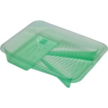 Dynamic 2qt (2l) Green Enviro Plastic Deluxe Deep Well Paint Tray