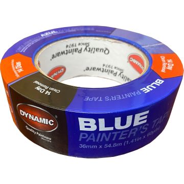 Dynamic 1.41" (36mm) x 60yd Premium Painters Blue Masking Tape