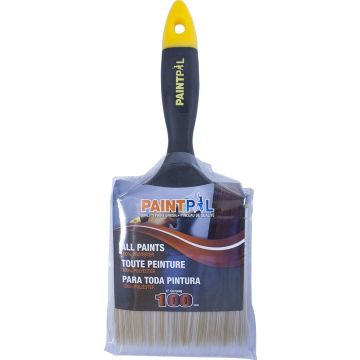 Dynamic 4" (100mm) Paint Pal Flat Polyester Paint Brush