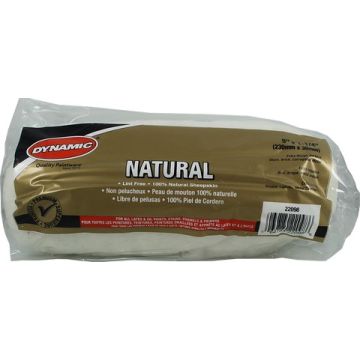 Dynamic 9" x 1-1/4" Nap Natural Sheepskin Roller Cover