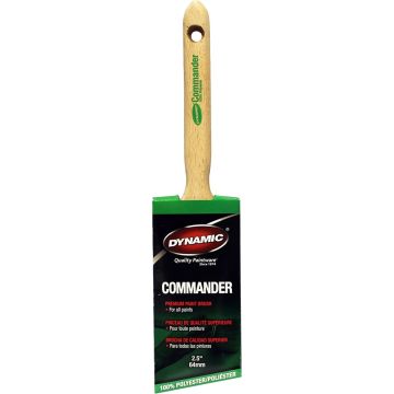 Dynamic 2-1/2" (64mm) Commander Angled Sash Polyester Paint Brush