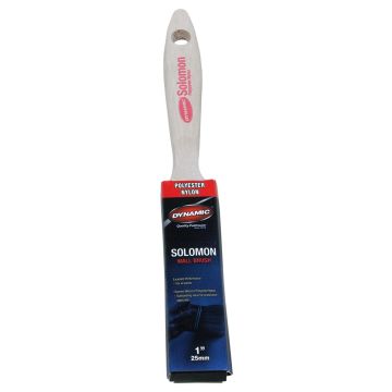 Dynamic 1" (25mm) Solomon Flat Beavertail Nylon Polyester Paint Brush