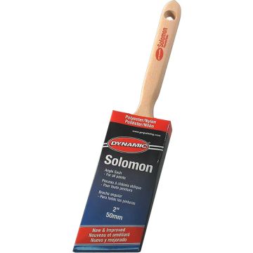 Dynamic 2" (50mm) Solomon Angled Sash Nylon Polyester Paint Brush