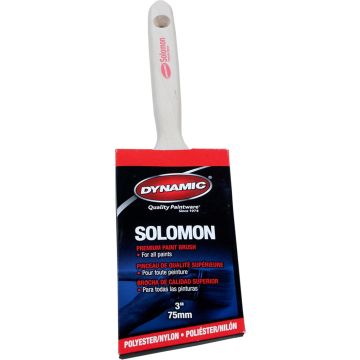 Dynamic 3" (75mm) Solomon Angled Sash Nylon Polyester Paint Brush