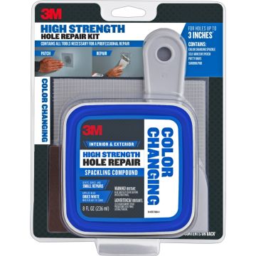 3M 8oz Color Changing High Strength Small Hole Repair Kit Spackling Compound
