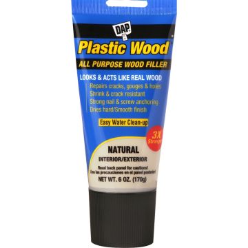 DAP 6oz Natural Plastic Wood Latex All Purpose Wood Filler
