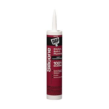 DAP 9.8oz White 100% Silicone Kitchen & Bath Sealant