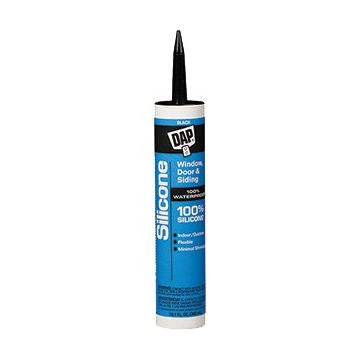 DAP 9.8oz Black 100% Silicone Window & Door Sealant