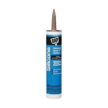 DAP 9.8oz Bronze 100% Silicone Window & Door Sealant
