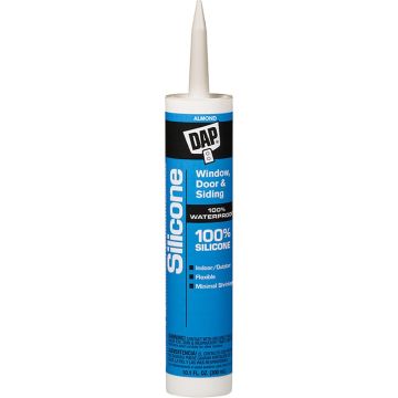 DAP 9.8oz Almond 100% Silicone Window & Door Sealant