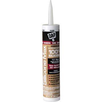 DAP 10.1oz Clear Silicone Max Kitchen & Bath Sealant