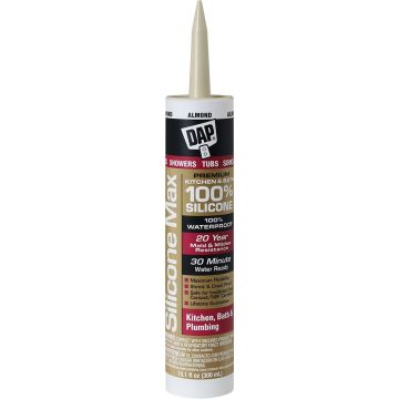 DAP 10.1oz Almond Silicone Max Kitchen & Bath Sealant