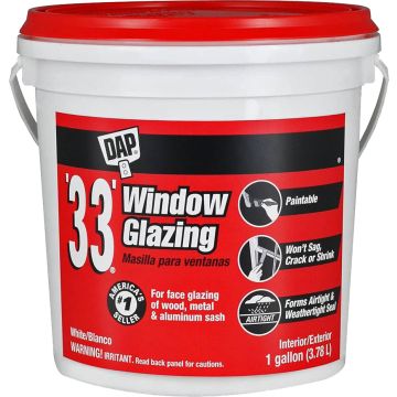 DAP 1gal White '33' Window Glazing Compound
