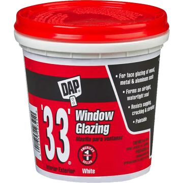 DAP Pt White '33' Window Glazing Compound