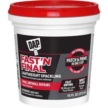 DAP pt Fast N Final Lightweight Spackling (Int/Ext)