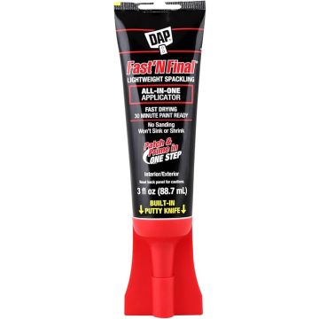Dap 3oz Fast N Final Lightweight Spackling w/ Built in Putty Knife