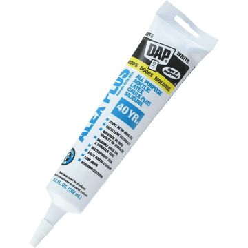 DAP 5.5oz White Alex Plus All Purpose Acrylic Latex Caulk Plus Silicone