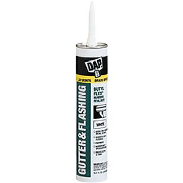 DAP 10.1oz Gray Gutter & Flashing Butyl Flex Rubber Sealant