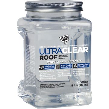 DAP qt Ultra Clear Roof Waterproof Rubberized Sealant