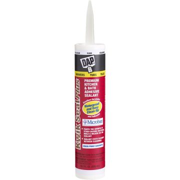 DAP 10.1oz Clear Kwik Seal Plus Kitchen & Bath Adhesive Sealant
