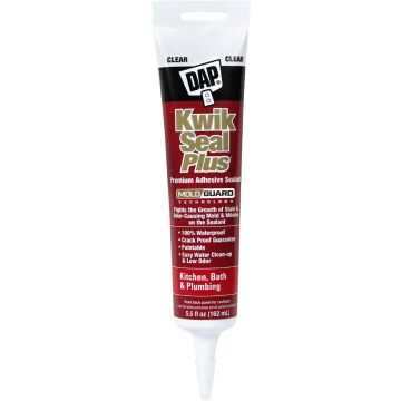 DAP 5.5oz Clear Kwik Seal Plus Kitchen & Bath Adhesive Sealant