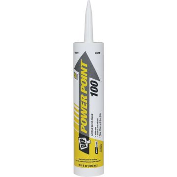 DAP 10oz White Power Point 100 Acrylic Latex Caulk
