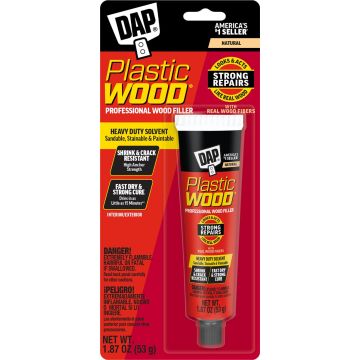 DAP 1.87oz Natural Tube Plastic Wood Professional Wood Filler
