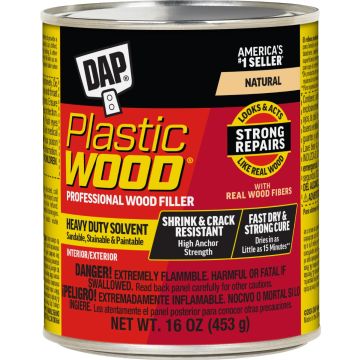 DAP 16oz Natural Plastic Wood Professional Wood Filler