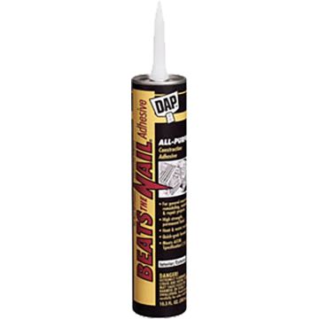DAP 10.3oz Beats The Nail All Purpose Construction Adhesive