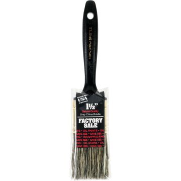 Wooster 1-1/2" Factory Sale Gray China Bristle Flat Paint Brush