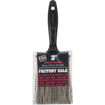 Wooster 3" Factory Sale Gray China Bristle Flat Paint Brush