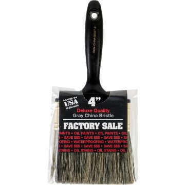 Wooster 4" Factory Sale Gray China Bristle Flat Paint Brush