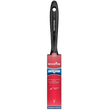 Wooster 1" Yachtsman White China Firm Bristle Flat Varnish Paint Brush