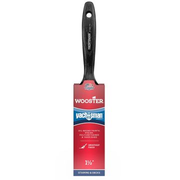 Wooster 1-1/2" Yachtsman White China Firm Bristle Flat Varnish Paint Brush