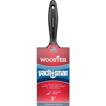 Wooster 3" Yachtsman White China Firm Bristle Flat Varnish Paint Brush
