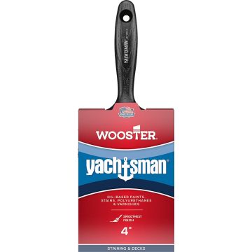 Wooster 4" Yachtsman White China Firm Bristle Flat Varnish Paint Brush