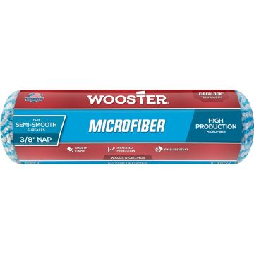 Wooster 9" x 3/8" Nap Microfiber Roller Cover