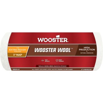 Wooster 9" x 1" Nap Wool Roller Cover