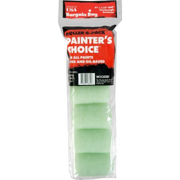 Wooster 4" x 1/2" Nap Painters Choice Roller Cover (6pk)