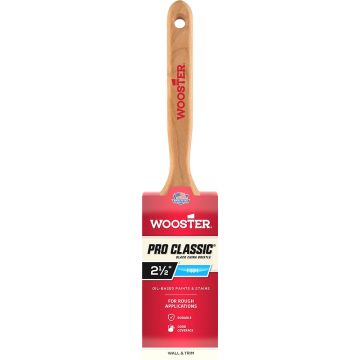 Wooster 2-1/2" Pro Classic Black China Firm Bristle Flat Sash Paint Brush