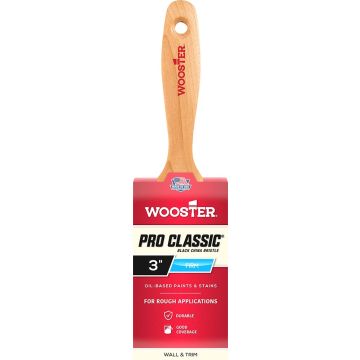 Wooster 3" Pro Classic Black China Paint Brush
