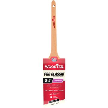 Wooster 2-1/2 Pro Classic White China Soft Bristle Thin Angle Sash Paint Brush
