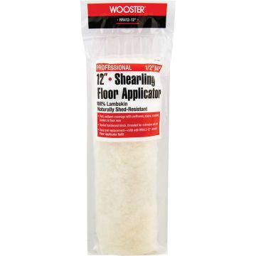 Wooster 12" x 1/2" Nap Shearling Lambskin Floor Applicator