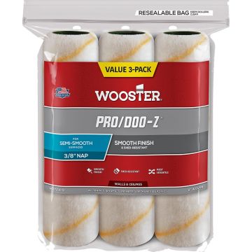 Wooster 9" x 3/8" Nap Pro/Doo-Z Roller Cover (3pk)