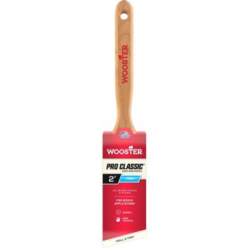 Wooster 2" Pro Classic Black China Firm Bristle Angle Sash Paint Brush