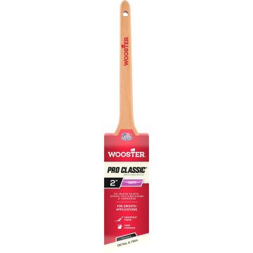 Wooster 2" Pro Classic White China Soft Bristle Thin Angle Sash Paint Brush