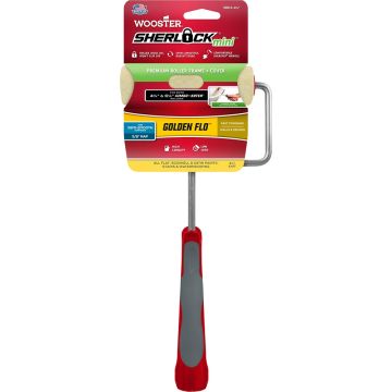 Wooster 4-1/2" x 3/8" Nap Golden Flo Jumbo-Koter Frame and Mini Roller Cover Combo